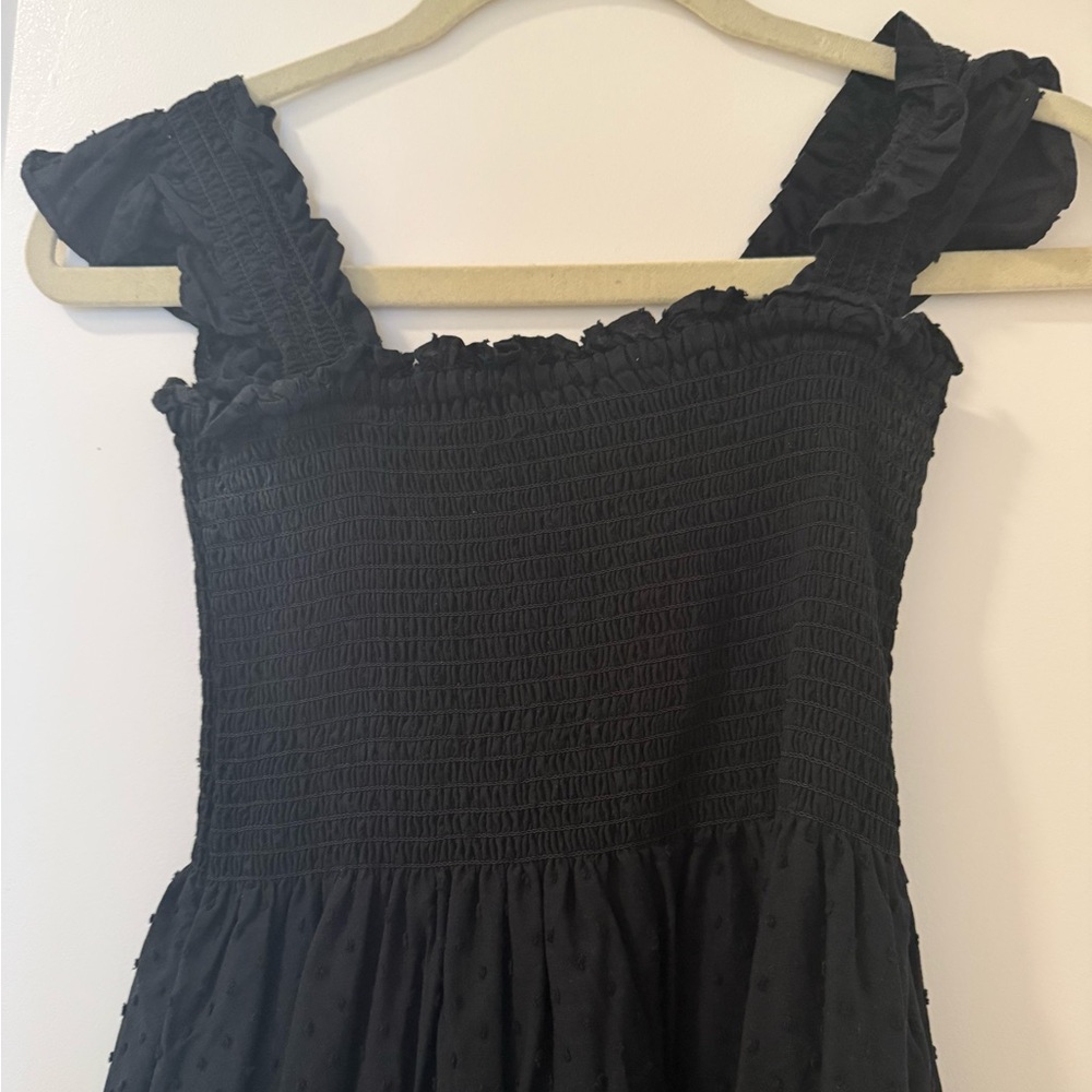 CAARA black nap dress, L - Picture 2 of 4